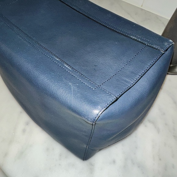 Reed Krakoff Navy Leather Satchel - Picture 12 of 13